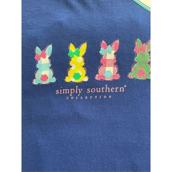 SIMPLY SOUTHERN Big Girls MEDIUM Easter Vibes - DOG - Short Sleeve Tee - Picture 5 of 11